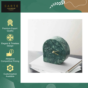 Leading Supplier Selling High Quality Elegant Design Luxury Handmade Custom Marble Electronic Modern Silent <b>Clock</b> from India - Product Image 5
