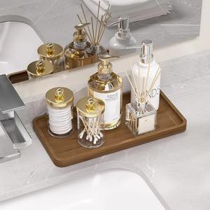 Plateau de salle de bain moderne de luxe carré en acier inoxydable pour l'organisation des comptoirs de salon et de bar, et des distributeurs de savon - Product Image 2