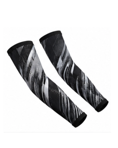 Premium Quality Lightweight Breathable Compression Cooling Arm Sleeves <b>Cycling</b> Fitness Golf Sports-UV Sun Protection Reversible - Product Image 2