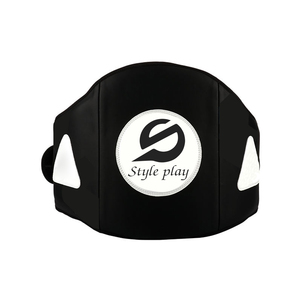 <b>Professional</b> <b>Light</b> Weight Belly Pad for Fight wear Cowhide Leather MMA Chest Kick Boxing Training Belly Safety Pad - Product Image 1