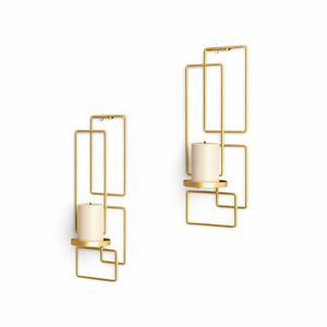 Ensemble de appliques murales vintage en fer et diamant, cadre métallique rustique, fixation sécurisée, lumière chaude, accent de décoration intérieure intemporelle - Product Image 4