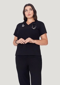 Blouse de laboratoire unisexe Sike personnalisée en coton et polyester tricoté, blanche, haute visibilité, à manches longues, pour médecins et uniformes d'hôpital - Product Image 5