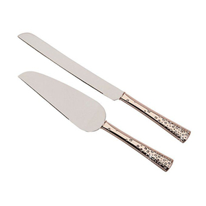 Affordable Prices Unique Wired Handle Stainless Steel Cake Server Flatware Silver Matt Gold Cheese Spreader Knife Set - Product Image 5