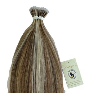 Extensiones de cabello humano Remy de queratina italiana, color Piano, prepegado, doble punta, precio al por mayor - Product Image 1