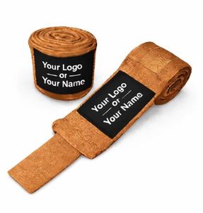 Bandages de boxe personnalisés OEM ODM, bandages élastiques MMA, 2 pièces, tailles et couleurs personnalisées, logo, certifiés CE, écologiques, en caoutchouc, éponge, EVA - Product Image 3