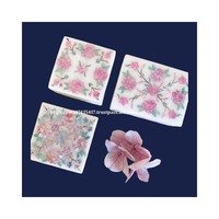Desain kustom pabrik produk mewah kotak tatahan marmer dengan Ibu bahan mutiara digunakan untuk penyimpanan perhiasan barang hadiah