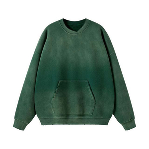 Sudadera de Hombre de Alta Calidad con Lavado Ácido, Top Elástico de Alto Rendimiento, Ropa Deportiva con Marca Personalizada, Precio de Fábrica - Product Image 1