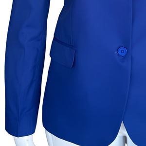 Blazer bleu Zeta Phi Beta pour femme, veste formelle de sororité grecque avec écusson brodé, coupe ajustée pour le bureau - Product Image 5