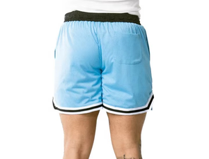 Custom Eco-Friendly Solid Front <b>Mens</b> Mesh Shorts Polyester Summer Fitness Mid Waist Breathable Quick Dry Plus Size - Product Image 4