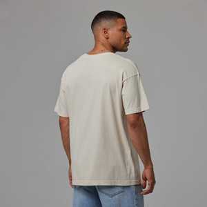 T-shirt pour homme en vert olive uni, col rond, coupe ample, manches courtes, respirant, décontracté, pour l'été - Product Image 6