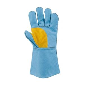Guantes de Soldadura Personalizados de Cuero Vacuno Transpirable y Resistente al Calor, Guantes de Trabajo para Soldadores Más Vendidos en Pakistán - Product Image 3