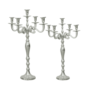 Candélabre de sol de luxe royal, de haute qualité, de style moulé, avec motif en relief, lourd et de grande taille, pour la décoration de mariages et de fêtes - Product Image 3