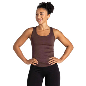 Manufacturer Wholesale <b>Women's</b> Solid Color Scoop Neck Knitted Tank Top Breathable Spandex Polyester Casual Wear - Product Image 1