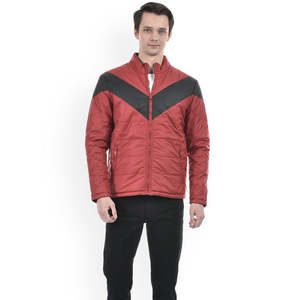 Chaqueta de lana de alta calidad para hombre, con logotipo personalizado, cierre de cremallera, cuello alto, relleno de plumón, con acabado brillante, para el invierno. - Product Image 6
