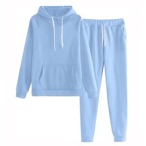 New Arrived Casual Spring Training Suit <b>Men's</b> Tracksuit 100% Cotton Fleece Fabric Outdoor <b>Pullover</b> Set and Different Color - Product Image 1