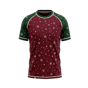 Camiseta Deportiva Navideña Personalizada con Tela Suave y Costuras Resistentes para Eventos Deportivos Navideños - Product Image 1