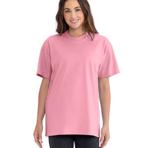 เสื้อยืดสีชมพูอ่อนเนื้อหนา - คอกลม แบบเรียบง่าย สวมใส่สบาย แขนสั้น ทรงปกติ สำหรับผู้ชาย คุณภาพดี - Product Image 4