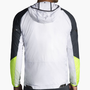 Men's Waterproof Hooded Windbreaker Jacket Color Blocking Sporty Lightweight Outdoor Running <b>Coat</b> with Zipper Closure - Product Image 4