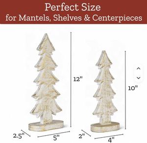 High Quality Wood <b>Christmas</b> <b>Tree</b> Figurine Collectible festive ornament for home and office display at bulk price - Product Image 4