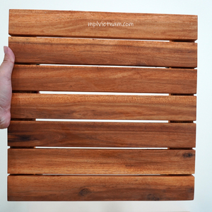 Support pour plantes en bois de 14 pouces avec roues Porte-pot de fleurs rond, plateau à roulettes - Product Image 1