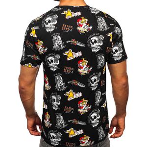 Camiseta para hombre, nueva moda, ropa casual, camisetas para hombre, precio al por mayor, OEM, impresión de logotipo personalizado, 100% algodón, impresión por sublimación - Product Image 2