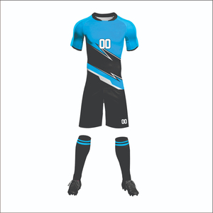 Men's Sublimated Soccer Jersey Set Red Black Gradient Short Sleeve Moisture Wicking All Seasons Team Numbers - Product Image 2