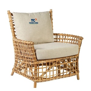 เก้าอี้หวายสำหรับเฟอร์นิเจอร์กลางแจ้งผู้ผลิตเฟอร์นิเจอร์หวายจากเวียดนามที่เชื่อถือได้ - Product Image 1