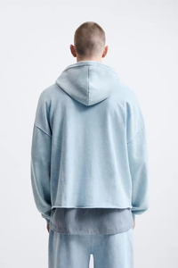 Sudaderas con Capucha Bordadas Personalizadas, Sudaderas Extra Grandes sin Cordones, Sudaderas de Algodón Lisas con Logotipo Personalizado para Unisex - Product Image 5