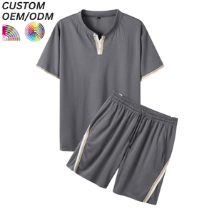 Conjuntos de Camisetas de Punto Transpirables para Hombre, Ligeras, Casuales, de Verano, con Logotipo Personalizado, Soporte OEM ODM para Venta al Por Mayor - Product Image 6