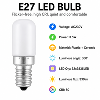 Ampoule LED E14 3,5W 330lm sans scintillement, incassable, culot céramique, multi-CCT, entrepôt