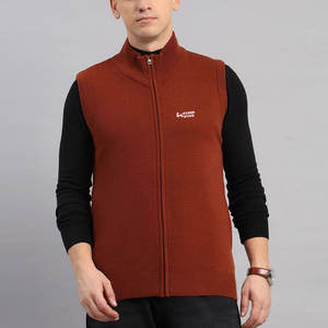 Pulls en tricot pour hommes chauds et élégants pour l'hiver, avec fermeture éclair, logo brodé personnalisé - Product Image 1