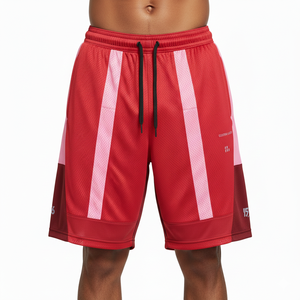 Pantalones Cortos de Baloncesto Transpirables para Hombre, Diseño Personalizado, Sublimación Completa, 100% Poliéster - Product Image 1