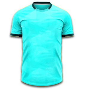 Maillot de football jaune pour homme, col rond, manches courtes, respirant, en polyester, vêtements de sport pour adultes, toutes saisons, impression sublimée - Product Image 3