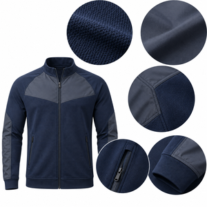 Chaqueta Deportiva con Cierre para Entrenamiento, Chaqueta Deportiva Ligera de Poliéster Transpirable, Proveedor de Ropa Deportiva con Logotipo Personalizado - Product Image 6