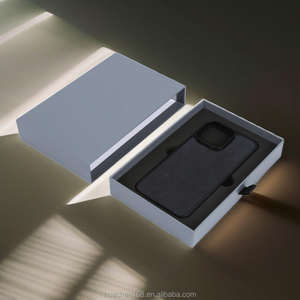 Factory Direct Exquisite Custom Black Special Paper <b>Box</b> for Phone Cases, Magnetic Label & Embossed Cardboard - Product Image 3