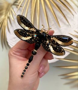 Premium Artisan Embroidery Beaded Brooch with Elegant Bead Embellishments and Fine Stitching Sophisticated Handmade Embroidery - Product Image 4