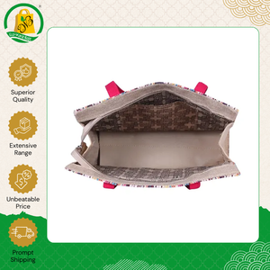 Fabricant en gros de haute qualité vendant des sacs de shopping écologiques personnalisés en jute imprimés à bas prix - Product Image 4