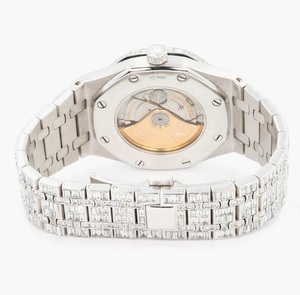 Reloj Unisex de Lujo DAZZLING JEWELS con Diamantes Baguette, Caja de Acero Inoxidable, Movimiento Mecánico, Esfera de Cristal de Zafiro, GPS, Fecha Automática - Product Image 3