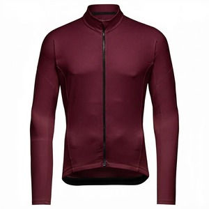 Maillot de cyclisme haute performance à manches longues avec coupe aérodynamique, tissu anti-humidité et panneaux en mesh respirants - Product Image 1