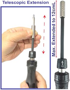 12-IN-1 Telescopic Ratchet <b>Screwdriver</b> <b>Bits</b> <b>set</b> - Product Image 5