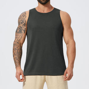 Mens <b>Athletic</b> Training Tank Top Breathable Sleeveless Gym Vest Lightweight Fitness Muscle Wear Quick Dry Active Apparel - Product Image 1