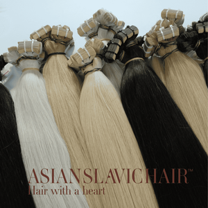 Extensions de cheveux bruts Virgin Tape-in avec vendeur de cheveux vietnamiens slaves bruts de haute qualité d'Asianslavichair - Product Image 4