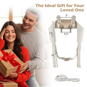 Massaggiatore per Collo e Spalle 4D con Impulsi e Calore a 2 Livelli (104-113°F), 2 Modalità, Cinghie a Mani Libere per Uso Domestico/Ufficio - Product Image 4