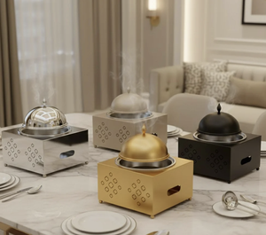 Plat de service buffet au design unique avec casserole de qualité supérieure pour mariages, hôtels et restaurants – Idéal pour la restauration décorative - Product Image 3