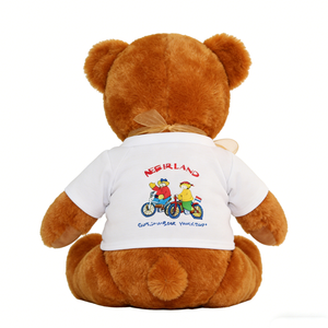 Customized Kids holiday souvenir teddy <b>bear</b> gift, European travel collectible plush <b>bear</b>, <b>cute</b> decorative sitting <b>bear</b> doll - Product Image 4