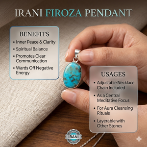 จี้เทอร์ควอยซ์ธรรมชาติทรงรีแบบคาโบชอง งานแฮนด์เมด เครื่องประดับพลอยขายส่ง สร้อยคอคริสตัลบำบัด ของที่ระลึกนำโชค - Product Image 2