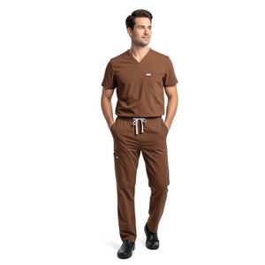 Cotton Worsted Men Hospital Scrub Uniform <b>Set</b> Custom Medical <b>Doctor</b> Clothing OEM High Quality Breathable Scrub <b>Sets</b> - Product Image 1