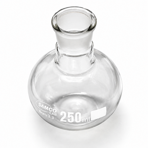 Fiole à fond plat Florence en verre de laboratoire pour la chauffe, le mélange, les réactions chimiques et les expériences scientifiques - Product Image 3
