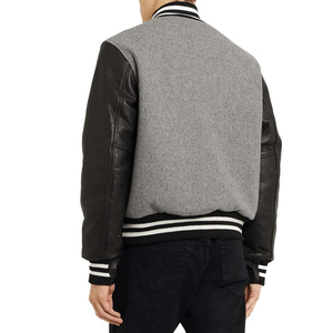 Modern Varsity Look College Baseball Varsity <b>Jacket</b> Custom Embroidery OEM Urban Sportswear All-Season Wear <b>Jacket</b> for <b>Men</b> - Product Image 3