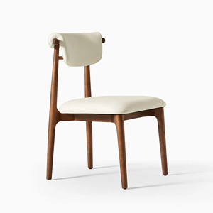 Chaise de salon en teck massif pour restaurant, chaise de salle à manger d'extérieur en teck avec coussin en cuir synthétique - Maria - Product Image 2